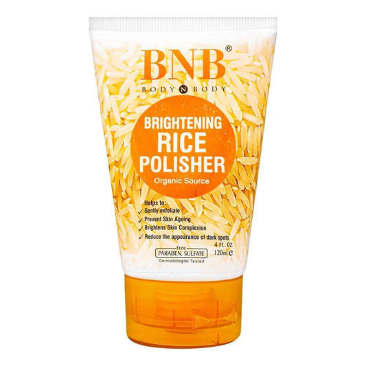 BNB Whitening Rice Polisher  (120ml)– Gentle Exfoliating & Brightening Face Scrub