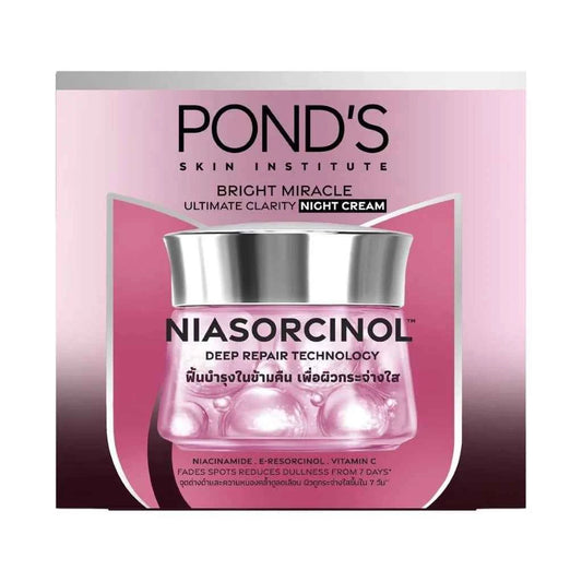 Pond’s Bright Miracle Ultimate Clarity Niasorcinol Night Cream – 45g | Imported from UK