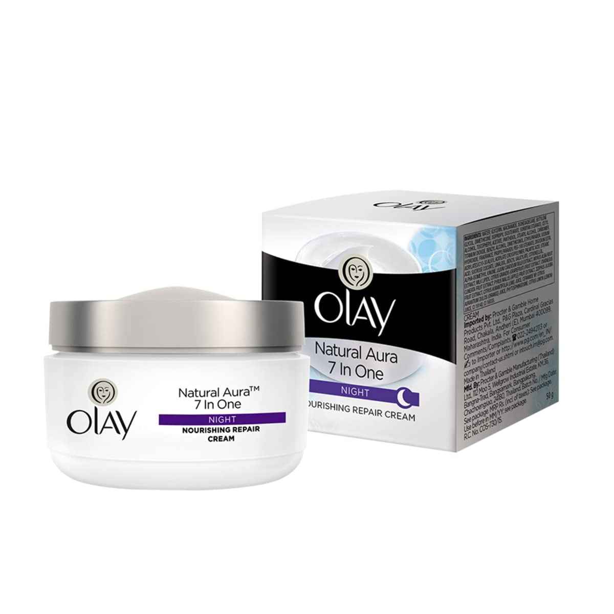 Olay Natural Aura Night Cream 50g | Imported from UK
