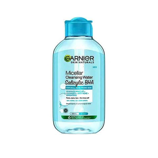 Garnier Salicylic BHA Micellar Cleansing Water 125 ml – Acne‑Prone, Oil‑Control, Fragrance‑Free | ukbay.pk Pakistan