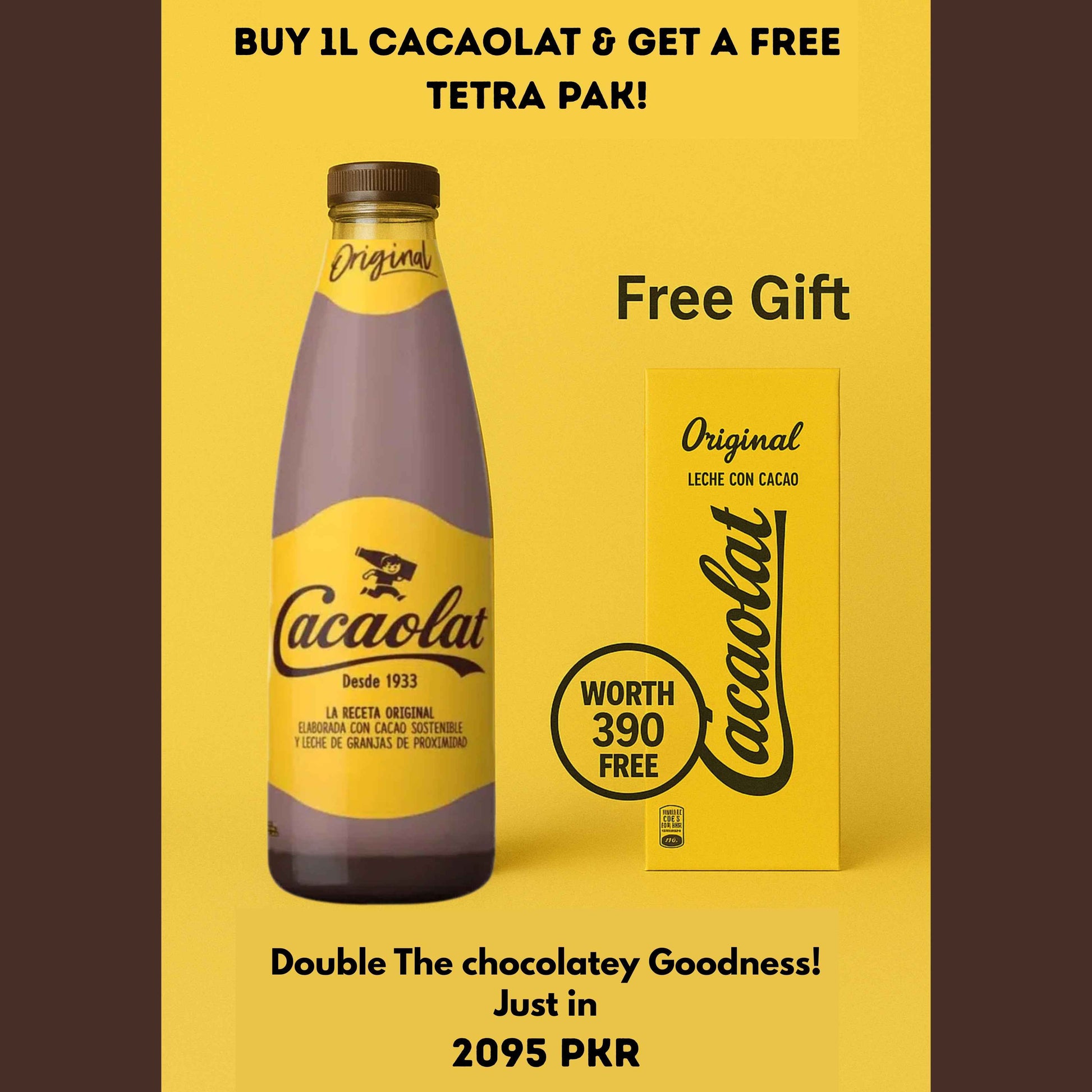 Cacaolat 1L Coca Milk + Free Tetra Pak – Creamy & Delicious Drink