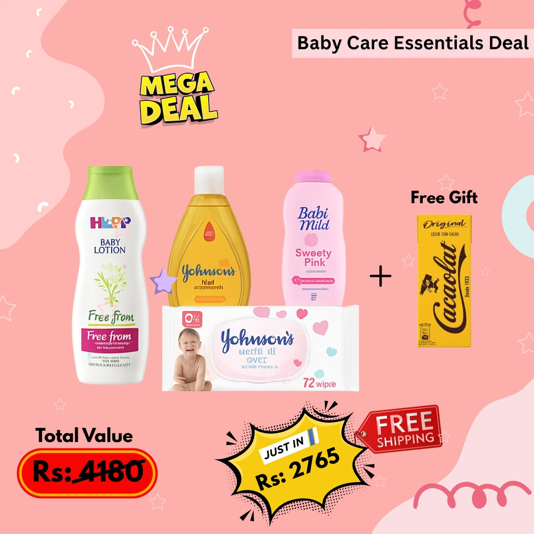 Baby Care Deal with Free Gift – Gentle Lotion & Wipes for Sensitive Skin | Sweet Surprise Included