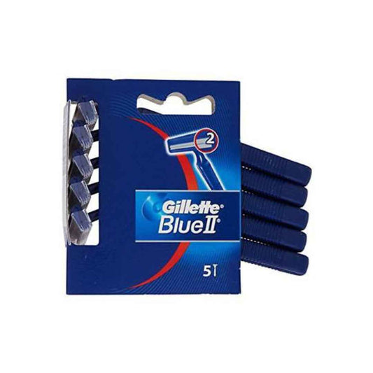 Gillette Blue II Disposable Razors – Classic Twin Blade Shave, Pack of 5