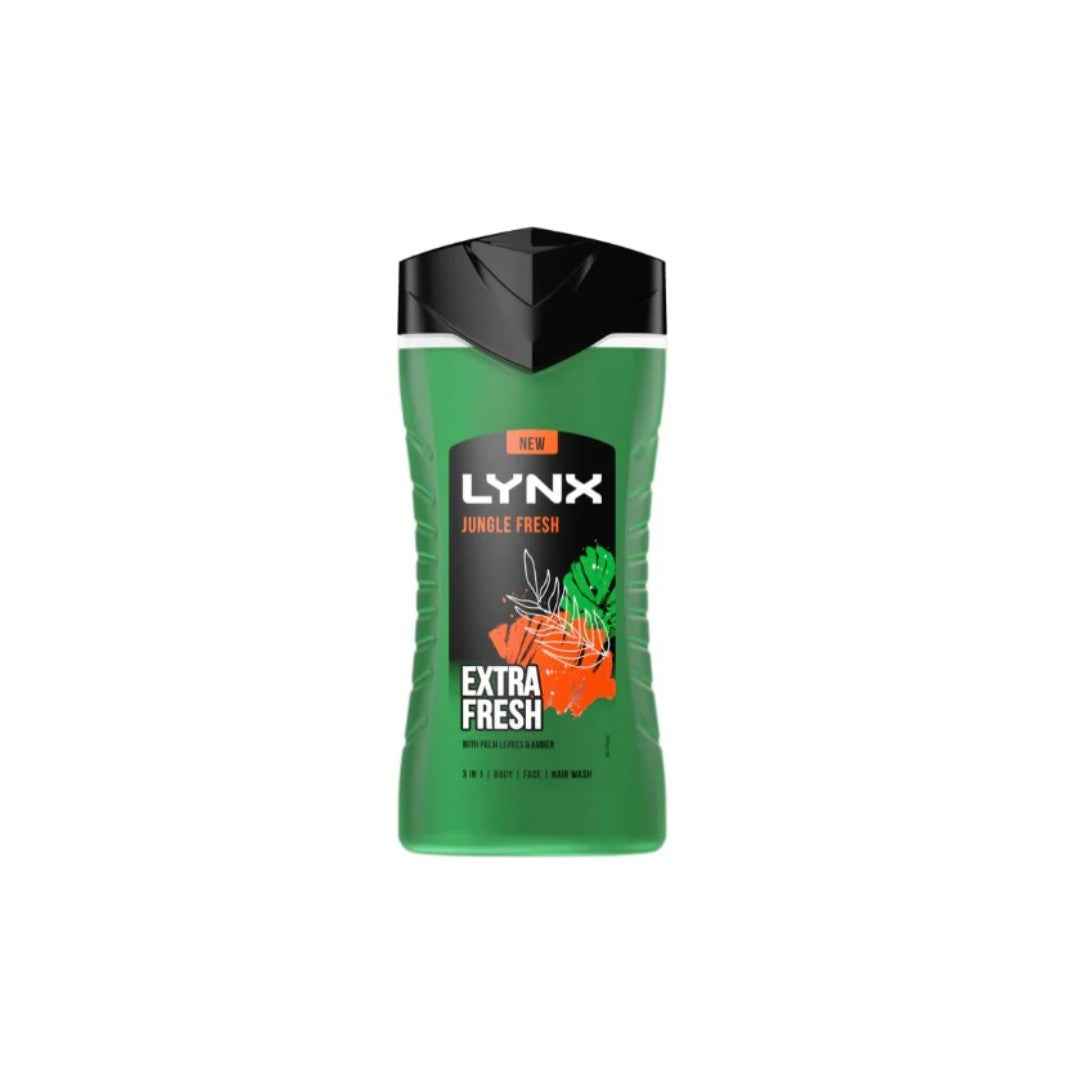 LYNX Jungle Fresh Palm Leaves Body Wash 225ml – Refreshing and Revitalizing Cleanse