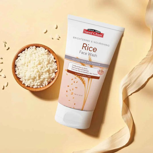 Saeed Ghani Rice Face Wash 60ml – Natural Brightening & Gentle Cleanser