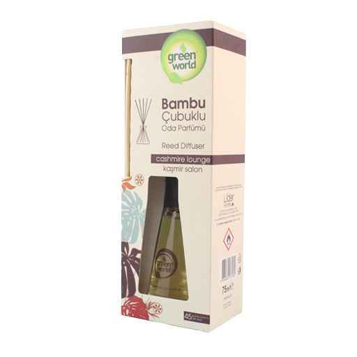 Green World Cashmire Lounge Reed Diffuser – Premium Long Lasting Home Fragrance (75ml)