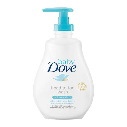 Dove Baby Head to Toe Wash Rich Moisture 400ml – Paraben & Sulfate Free | Best Price in Pakistan – ukbay.pk