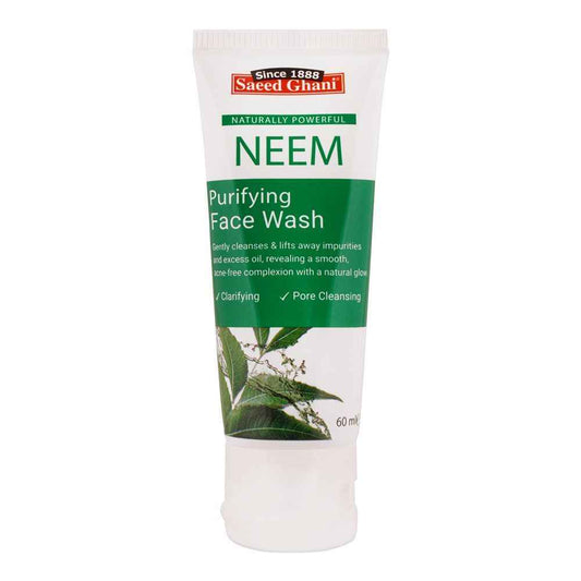 Saeed Ghani Neem Face Wash 60ml – Anti-Acne & Purifying Cleanser for Clear Skin