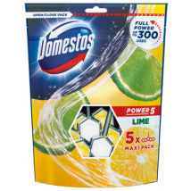 Domestos Power 5 Toilet Rim Block – Lime Fresh  (5*55gm)