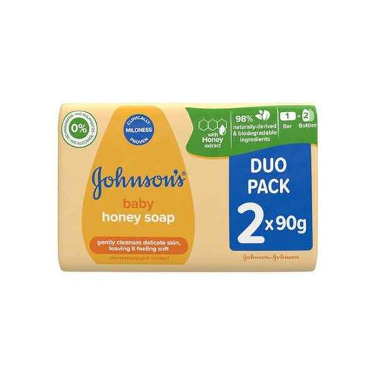 Johnsons- Baby Soap 90-gm- Honey Uk- 2pack