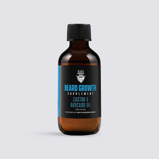 Beard Growth Oil 60ml – Castor & Avocado Formula for Thick Dari & Mooch