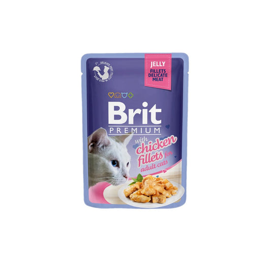 Brit Premium - Jelly - with Chicken Fillets for Adult Cats - 85g