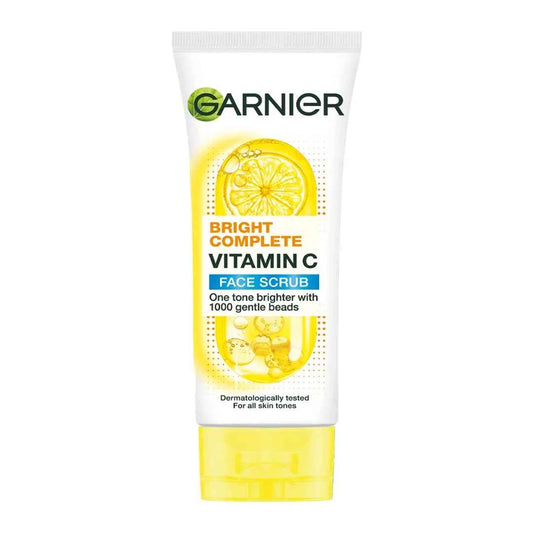 Garnier Bright Complete Vitamin C Face Scrub 100 ml – Micro‑Bead Exfoliating Cleanser for Brighter Skin