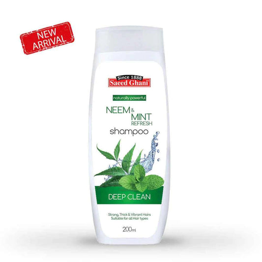 Saeed Ghani Neem & Mint Herbal Shampoo – Anti-Dandruff & Oil Control (200ml)