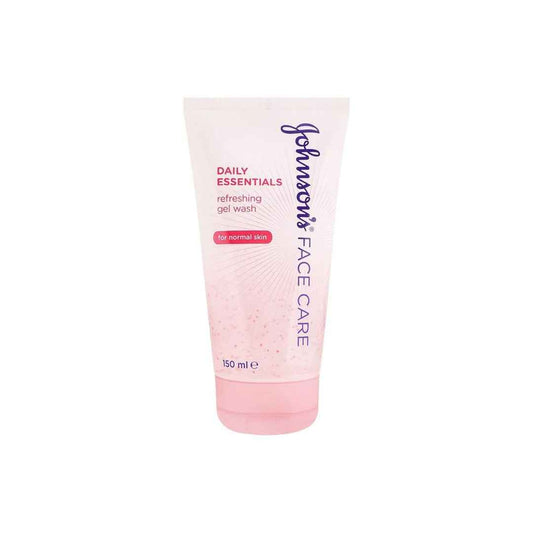 Johnson's Face Care Daily Essentials Refreshing Gel Wash – 150ml | Enriched with Vitamin C & Skin-Loving Minerals | For Normal Skin