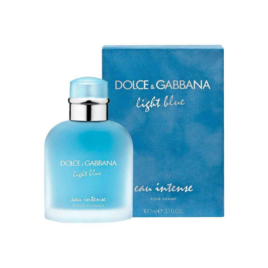 Dolce & Gabbana Light Blue Eau Intense Pour Homme EDP 100 ml – Fresh Woody‑Aquatic Scent with Citrus, Marine & Amberwood