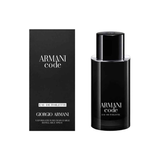 Giorgio Armani Code Men EDT 125 ml Refillable – Seductive Amber-Spicy Cologne for Modern Gentlemen