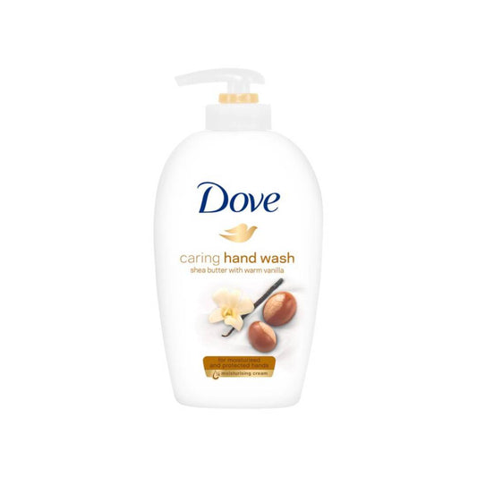 Dove Shea Butter Hand Wash – 250ml | Nourishing Liquid Hand Soap with Warm Vanilla Scent for Soft, Smooth Hands