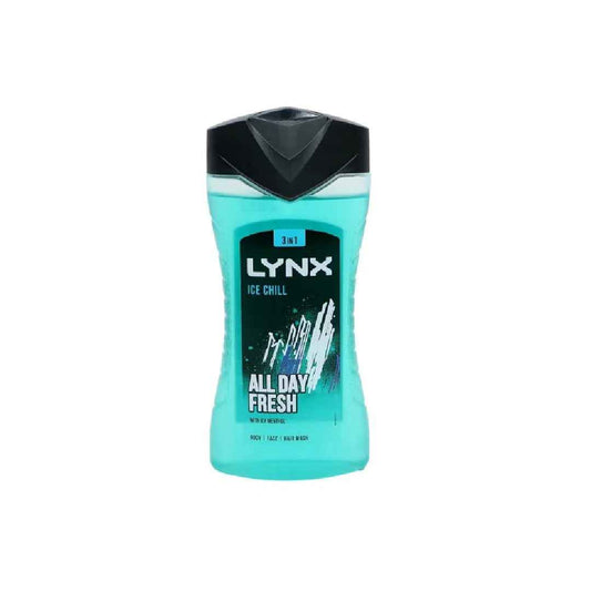 LYNX Ice Chill Menthol Body Wash 225ml – Refreshing, Cool, and Invigorating Cleanse