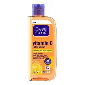Clean & Clear Vitamin C Face Wash 100 ml – Brightening Acne Spot Gel Cleanser