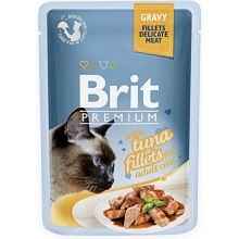 Brit Premium Cat Pouch – Tuna in Gravy for Adult Cats (85g)