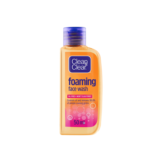 Clean & Clear Essential Foaming Facial Wash 50ml – Oil‑Free Daily Cleanser for Clear Skin| Made in USA