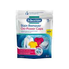 Dr. Beckmann Stain Remover Oxi-Power Caps – 15 Washes | Enzyme-Powered Laundry Booster